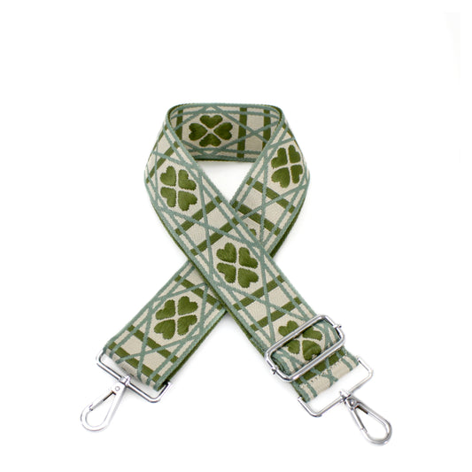 Canvas Strap- Green Lucky Clover