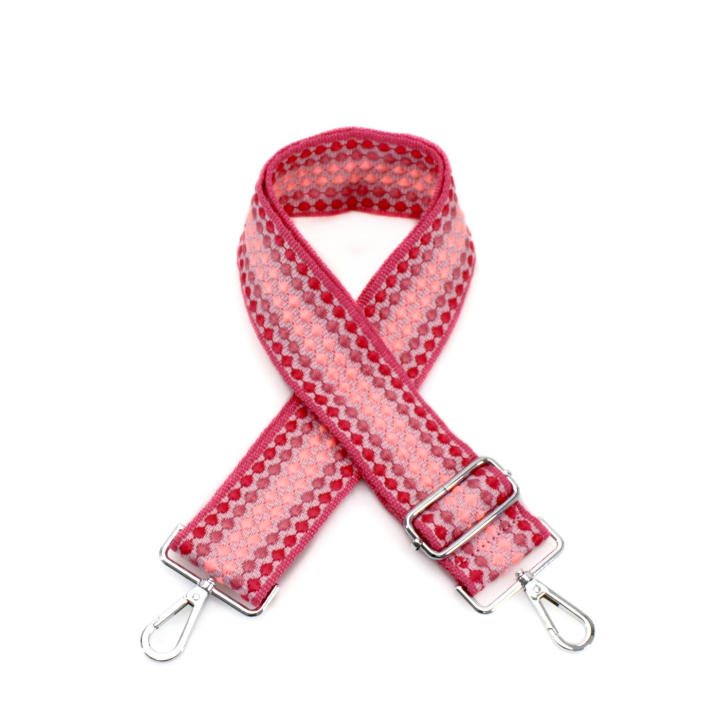 Canvas Strap- Pink dots