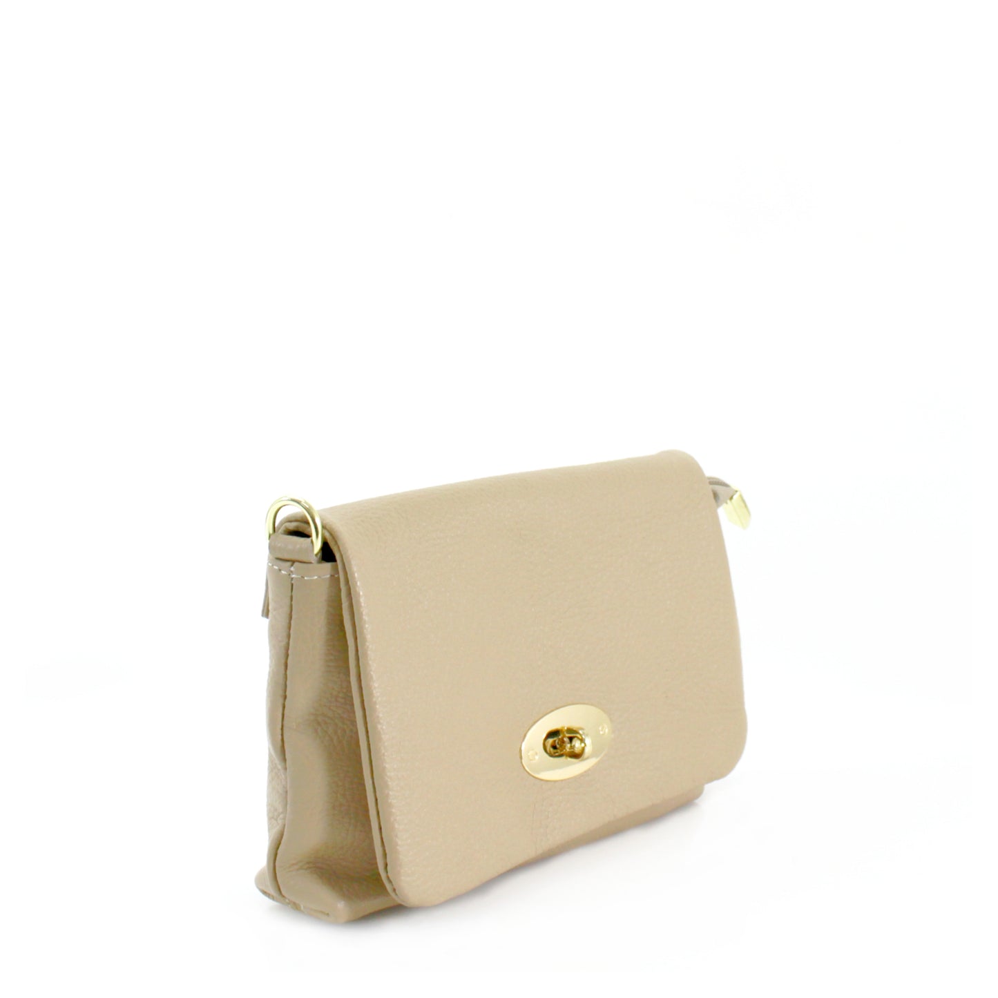 Leather Gold Buckle Crossbody Bag Choose From 14 Colours