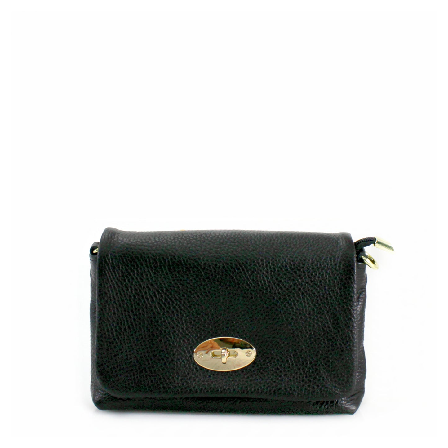 Leather Gold Buckle Crossbody Bag Choose From 14 Colours