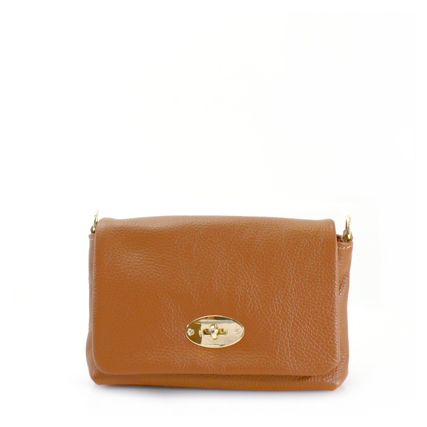 Leather Gold Buckle Crossbody Bag Choose From 14 Colours