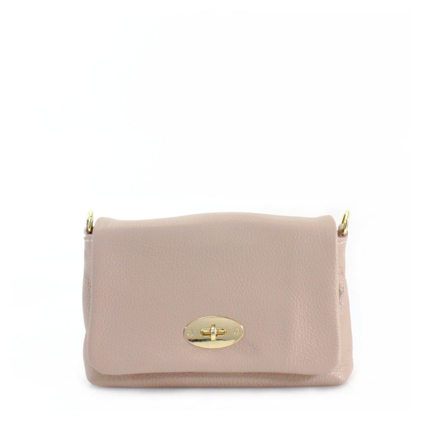 Leather Gold Buckle Crossbody Bag Choose From 14 Colours