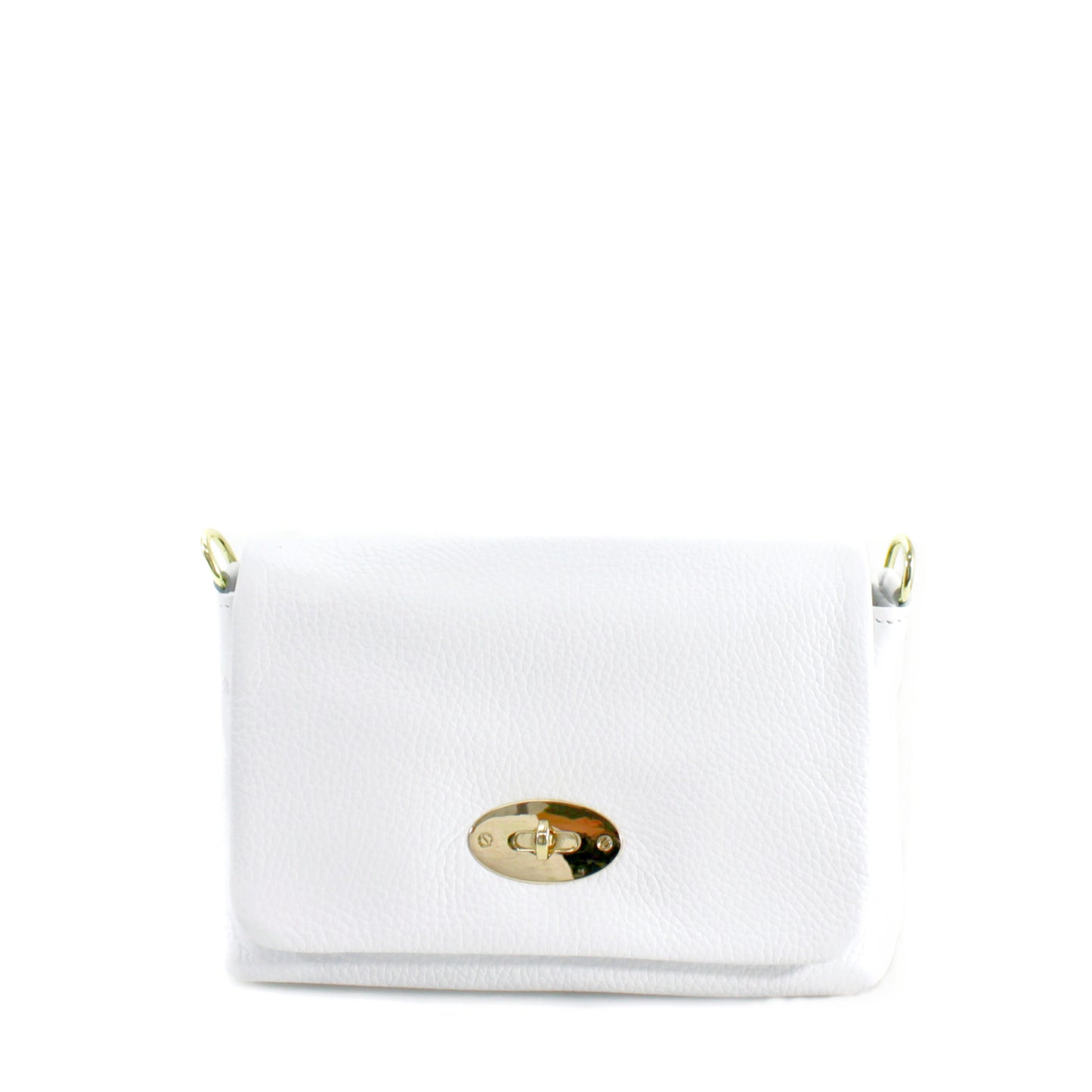 Leather Gold Buckle Crossbody Bag Choose From 14 Colours