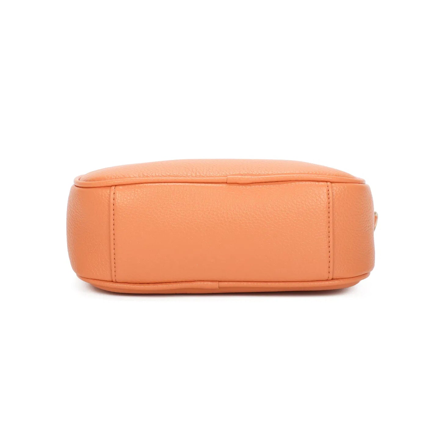 Orange Double zip Crossbody Bag