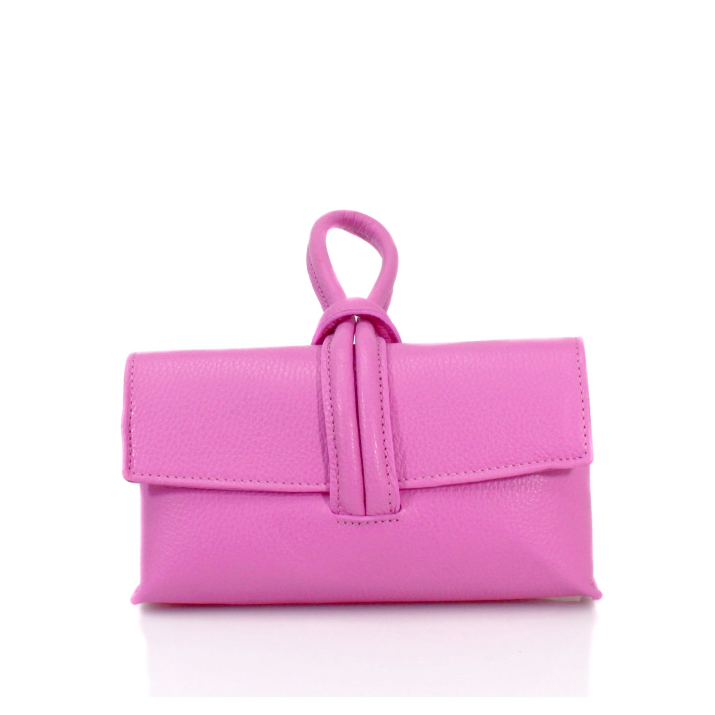 Leather Top Handle Clutch Bag Choose From 20 Colours