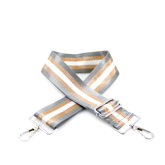 Canvas Strap - Grey Stripes